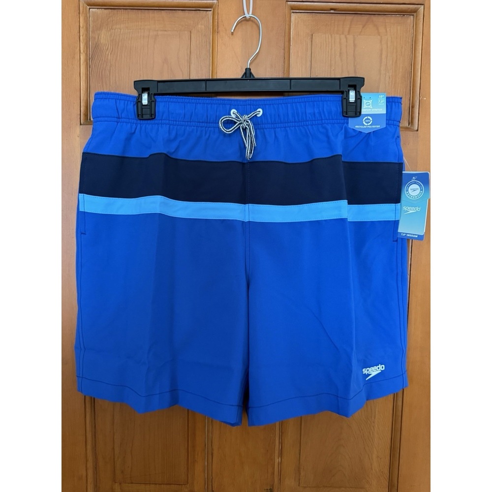 Men's Speedo 7.5" Inseam Mesh Liner Swim Trunks Swim Shorts Size XL NWT